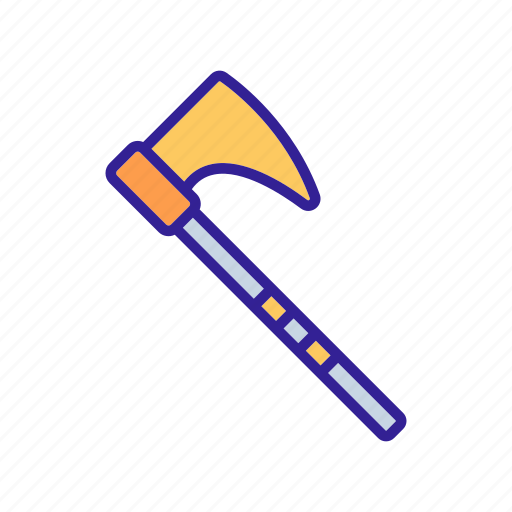 Axe, blade, contour, equipment, handle, viking icon - Download on Iconfinder