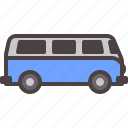 bus, transporter, car, vintage, vehicle