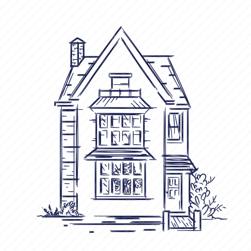 House, vintage, style, property, building, home, victorian illustration - Download on Iconfinder