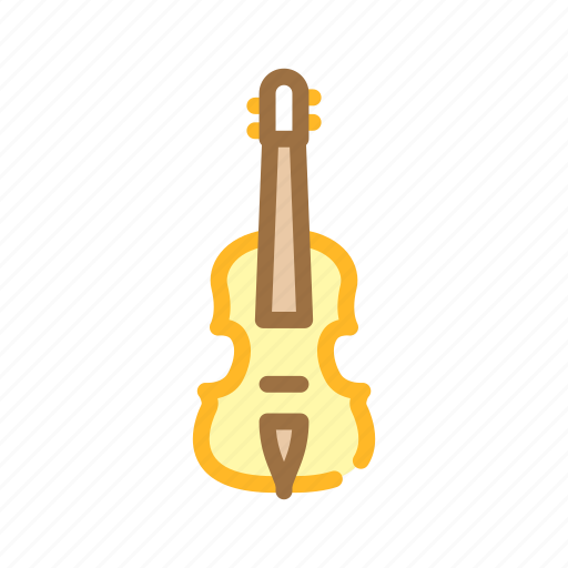 Acoustic, violin, string, musical, notes, linear icon - Download on Iconfinder