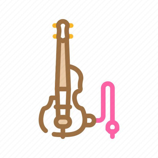 Electric, violin, string, musical, notes, linear icon - Download on Iconfinder
