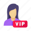 vip member female, vip female, female, label, avatar, exclusive, vip, membership, premium, member 