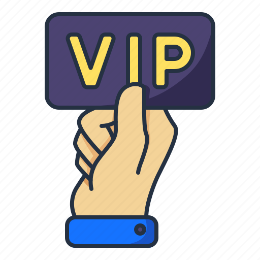 Vip card, hand, card, vip pass, member card, exclusive, vip icon - Download on Iconfinder