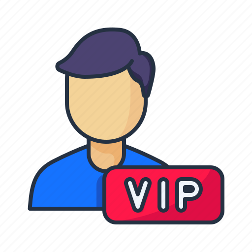Vip member male, male, label, avatar, user profile, exclusive, vip icon - Download on Iconfinder