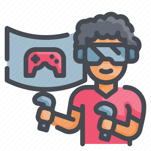 Gaming, gamer, streaming, player, screen icon - Download on Iconfinder