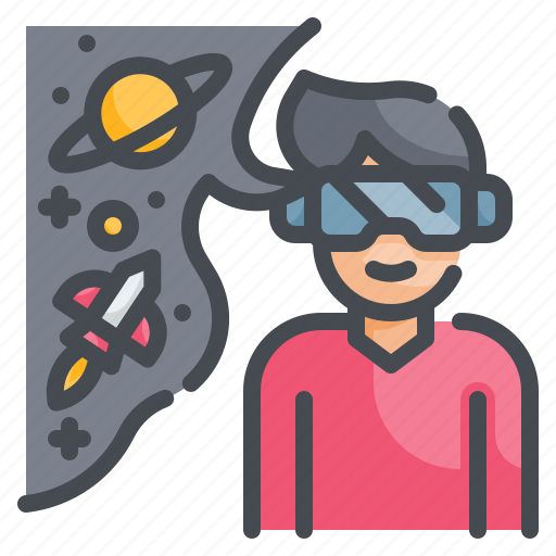 Space, galaxy, planets, vr, reality icon - Download on Iconfinder