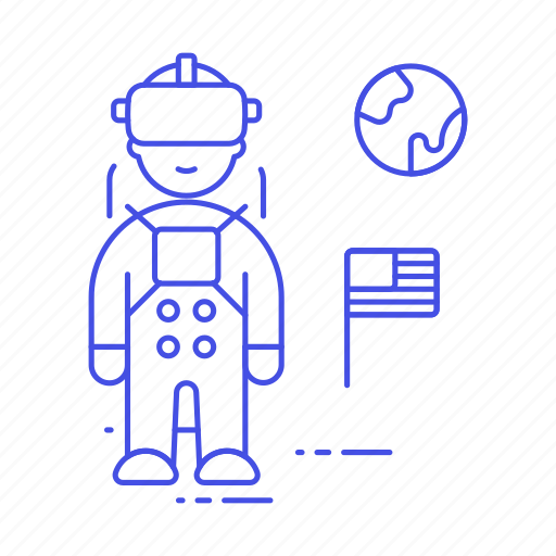 Astronaut, environment, extreme, male, moon, outer, reality icon - Download on Iconfinder