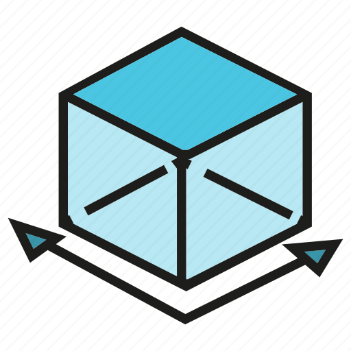 Box, cube, dimension, magnitude, scale, size icon - Download on Iconfinder