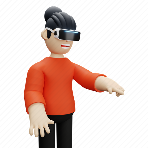 Vr, technology, virtual, reality, glasses, device, simulation 3D illustration - Download on Iconfinder