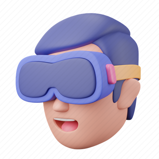 Man, vr, avatar 3D illustration - Download on Iconfinder