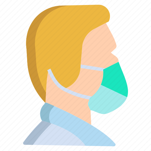 Male, with, mask icon - Download on Iconfinder on Iconfinder