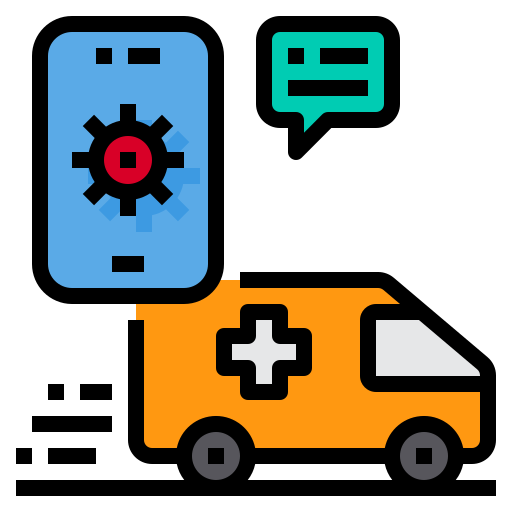 Ambulance, call, emergency, hospital, medical, smartphone icon - Free download