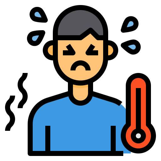 Avatar, fever, sick, temperature, thermometure icon - Free download