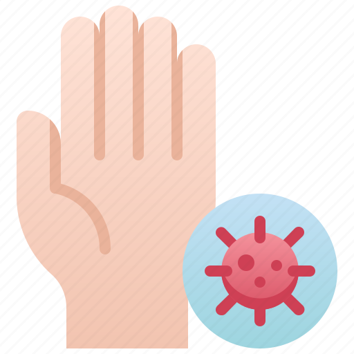 Hand, infected, infection, security, computer, document icon - Download on Iconfinder