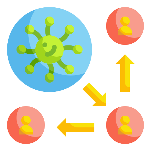 Bacteria, diagnosis, infection, research, scientist, transmission, virus icon - Free download