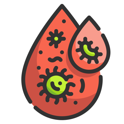 Blood, cell, disease, infect, lab, medical, virus icon - Free download