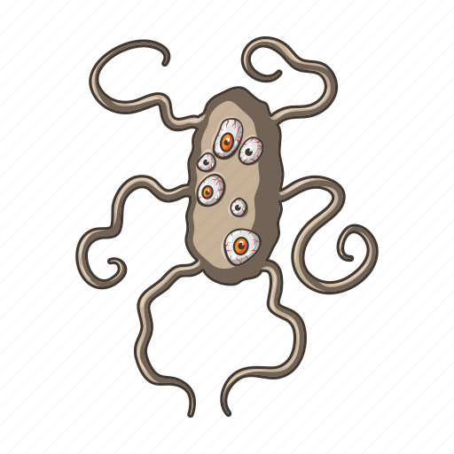 Bacterium, cute, funny, infection, medicine, microbe, virus icon - Download on Iconfinder