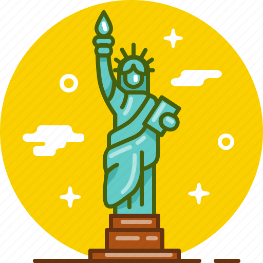 America, new york, ny, statue, statue of liberty, usa icon - Download on Iconfinder