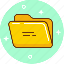 document, folder, open, save