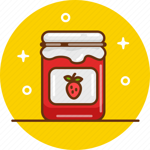 Confiture, jam, jar, marmelade, strawberry, strawberry jam icon - Download on Iconfinder