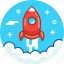 fly, launch, rocket, space, spaceship, startup 
