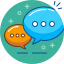 chat, conversation, dialogue, speak, speech 