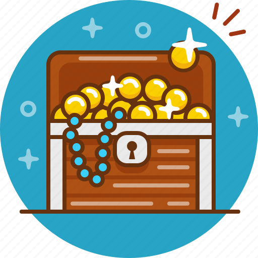 Chest, coin, gold, jewelery, treasure icon - Download on Iconfinder