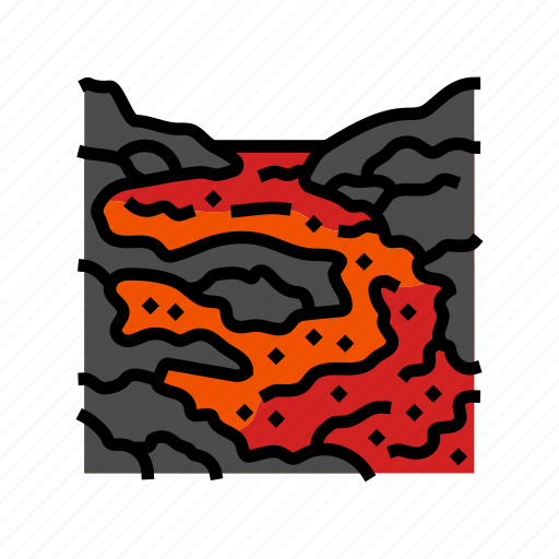 Magma, lava, volcano, eruption, nature, rock icon - Download on Iconfinder