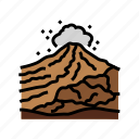 volcano, rock, landskape, lava, eruption, nature