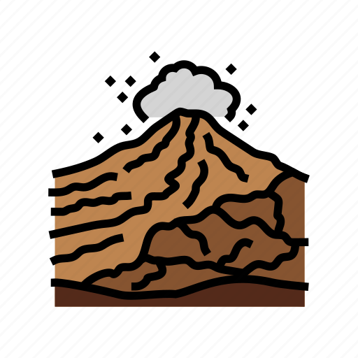 Volcano, rock, landskape, lava, eruption, nature icon - Download on Iconfinder