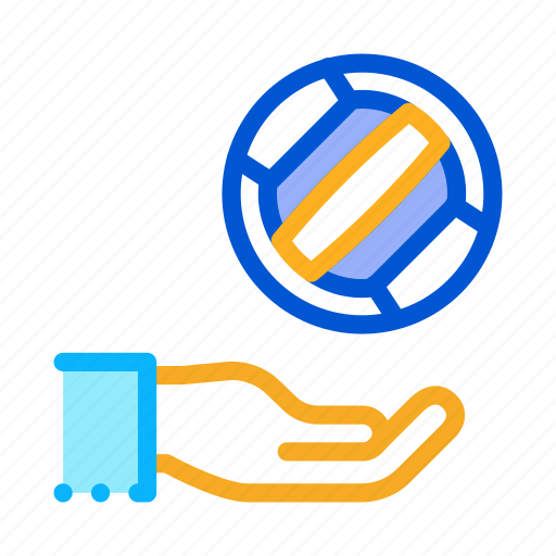 Ball, flies, game, hand, sport, volleyball, water icon - Download on Iconfinder