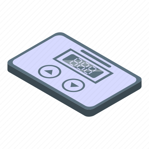 Digital, voltage, regulator, isometric icon - Download on Iconfinder