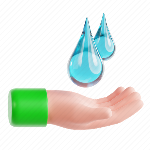 Clean, water, clean water, water charity, water crisis, water conservation, water sanitation 3D illustration - Download on Iconfinder
