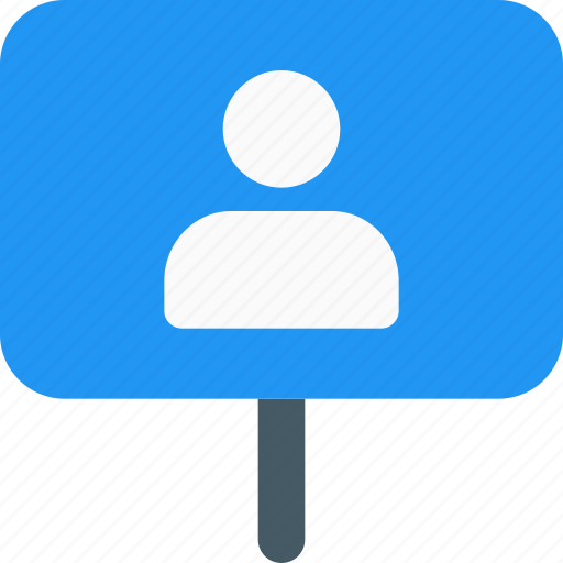 Candidate, sign board, avatar, vote icon - Download on Iconfinder
