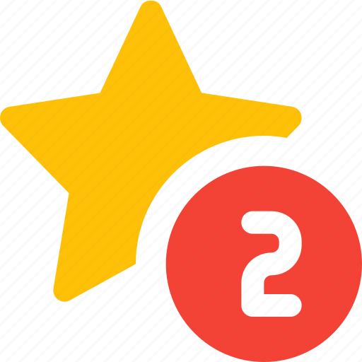 Star, two, number, vote icon - Download on Iconfinder
