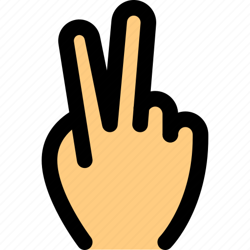 Back, hand, two, vote icon - Download on Iconfinder