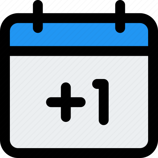 Calendar, plus, one, vote icon - Download on Iconfinder