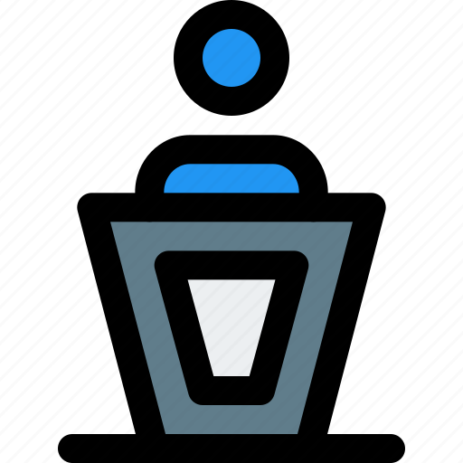 Candidate, podium, vote, voting icon - Download on Iconfinder