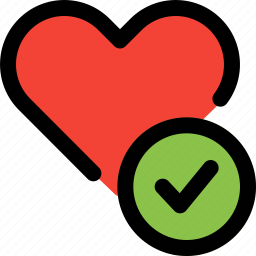 Heart, check, vote, tick mark icon - Download on Iconfinder