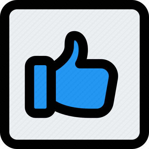 Like, square, vote, love, thumbs up icon - Download on Iconfinder