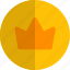 crown, circle, badge, rewards 