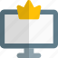 crown, computer, rewards, monitor 