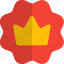 crown, flower, badge, rewards 