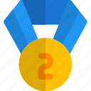 silver, medal, two, rewards