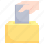 vote, hand, box, election, democracy, politics, ballot 