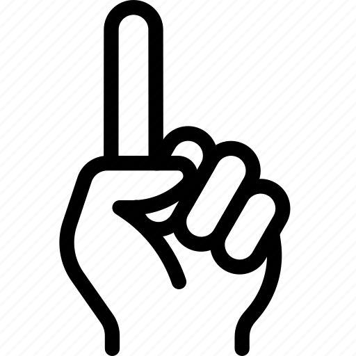 Finger, one, votes, hand icon - Download on Iconfinder