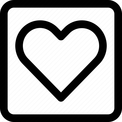 Heart, square, votes, love icon - Download on Iconfinder