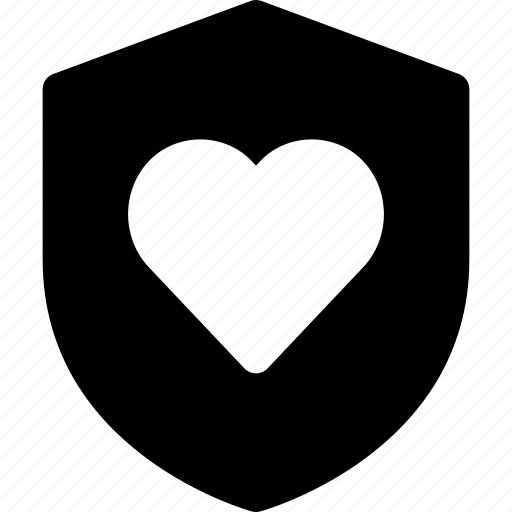 Heart, shield, love, security icon - Download on Iconfinder