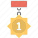 1st position, medal badge, position holder, star medal, winner badge 