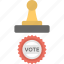 election, polling, vote stamp, vote symbol, voting 